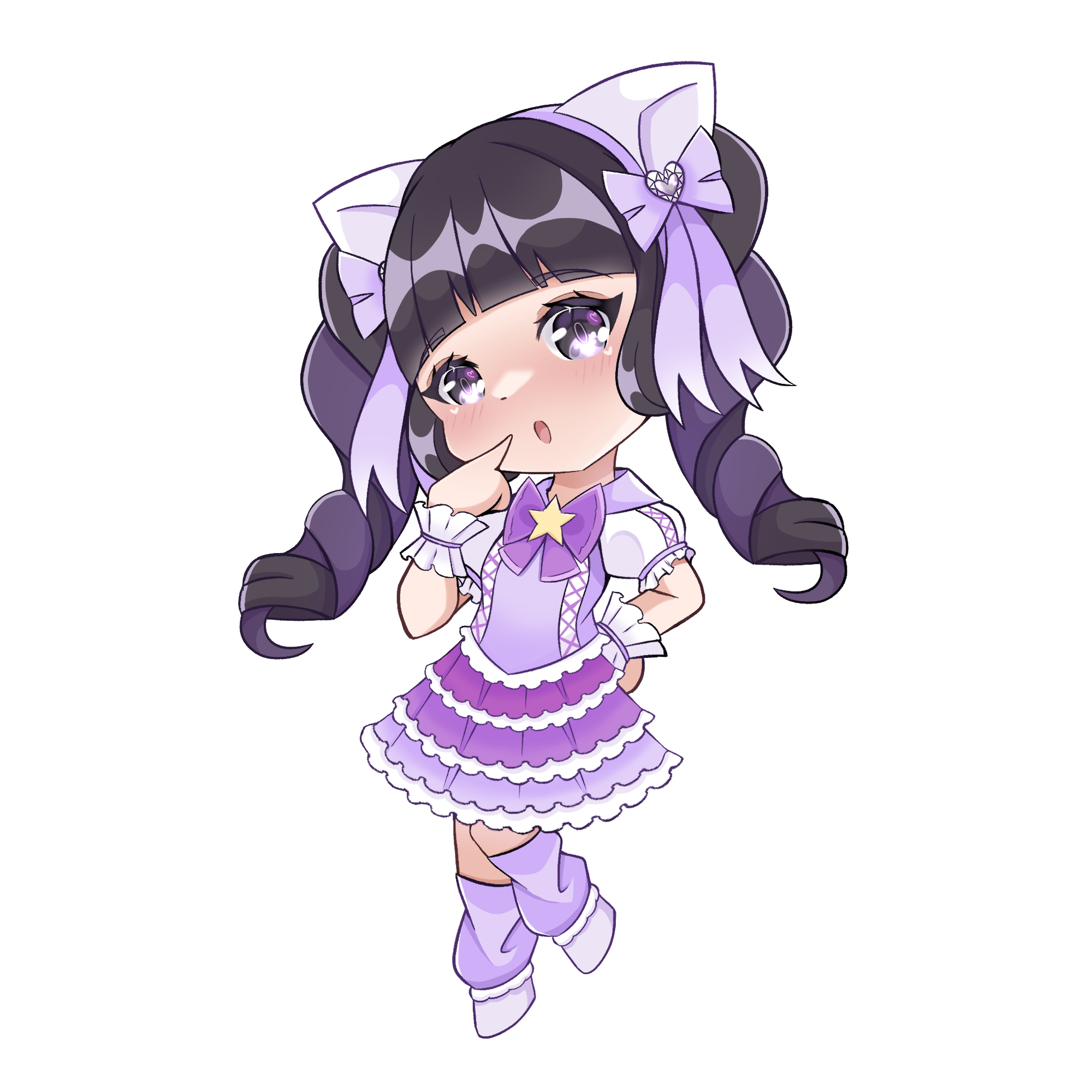 Yofukashi Twintail - Keychain Lucy