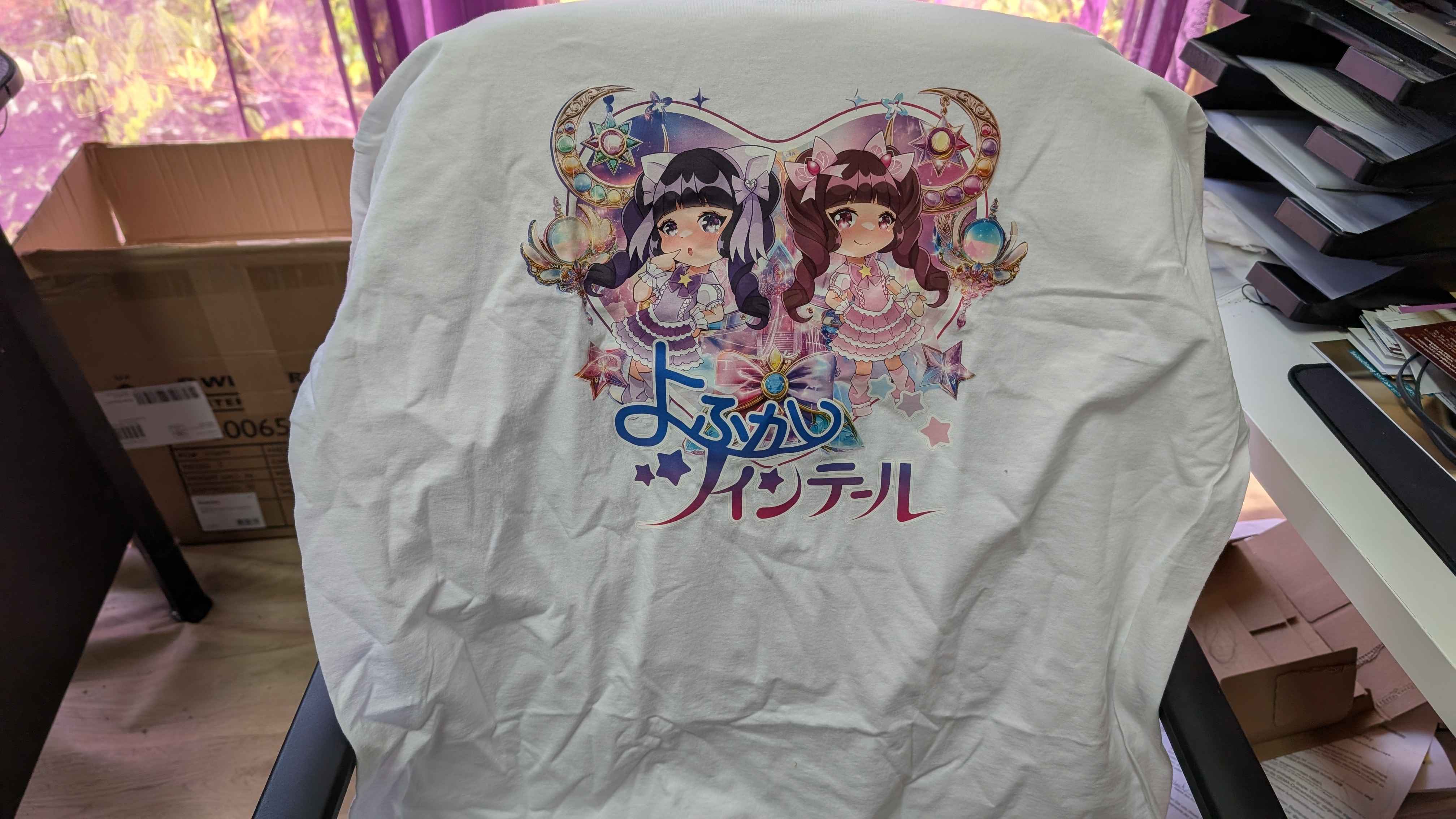 Yofukashi Twintail T-Shirt Chibi Version